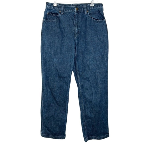 Duluth Trading‎ Co Duluthflex Relaxed Fit Jeans Women's 8x31 High Waist - Picture 1 of 6
